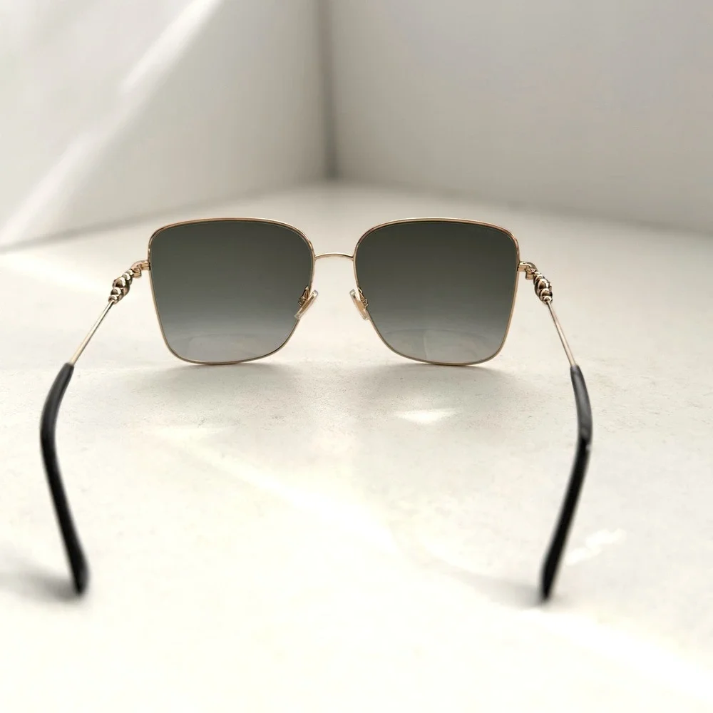 Jimmy Choo Women's Hester 59mm Sunglasses Summer Vacation Smoke‎ Lenses UV